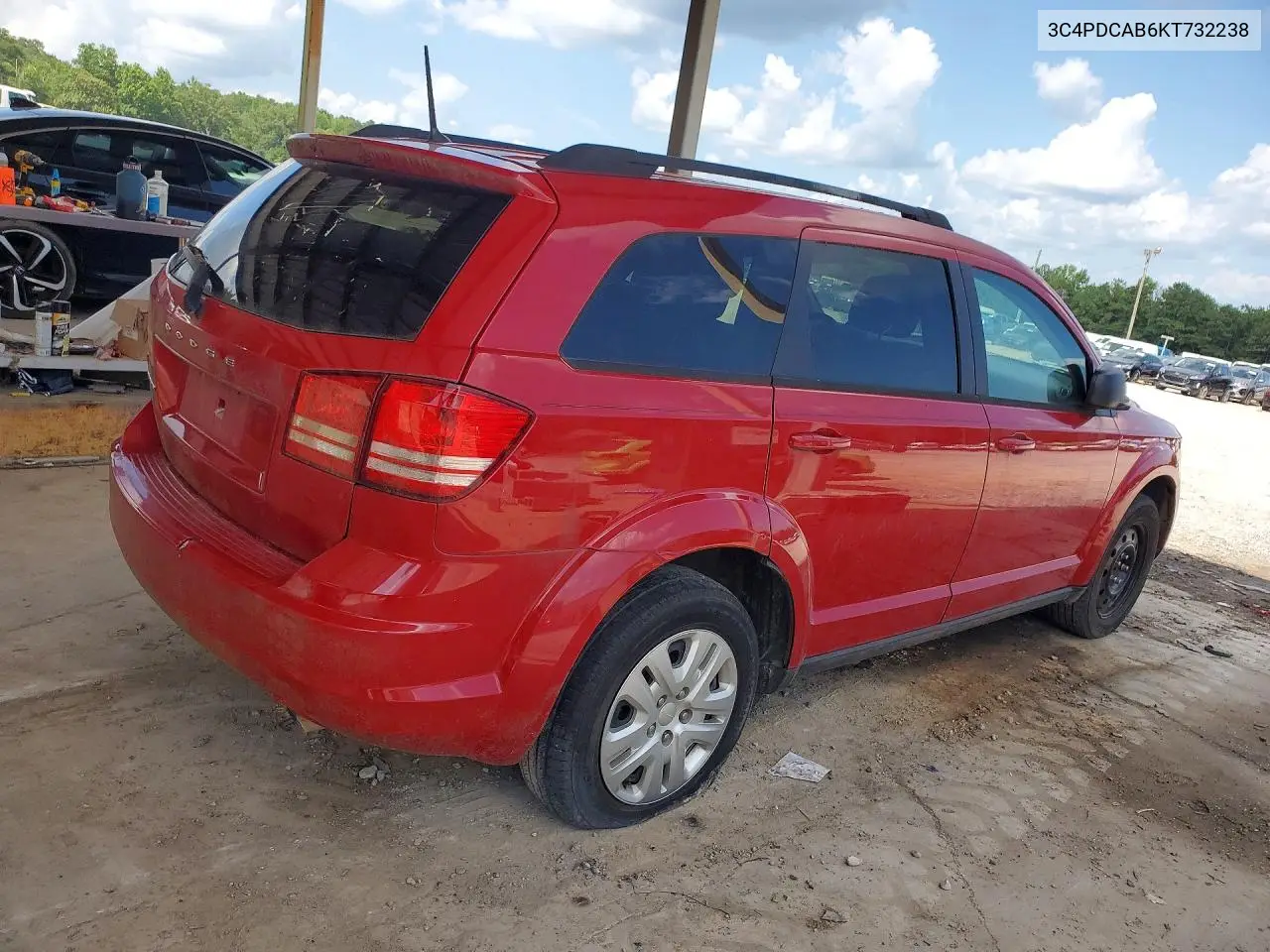 2019 Dodge Journey Se VIN: 3C4PDCAB6KT732238 Lot: 61588226