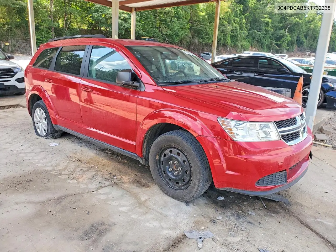 2019 Dodge Journey Se VIN: 3C4PDCAB6KT732238 Lot: 61588226
