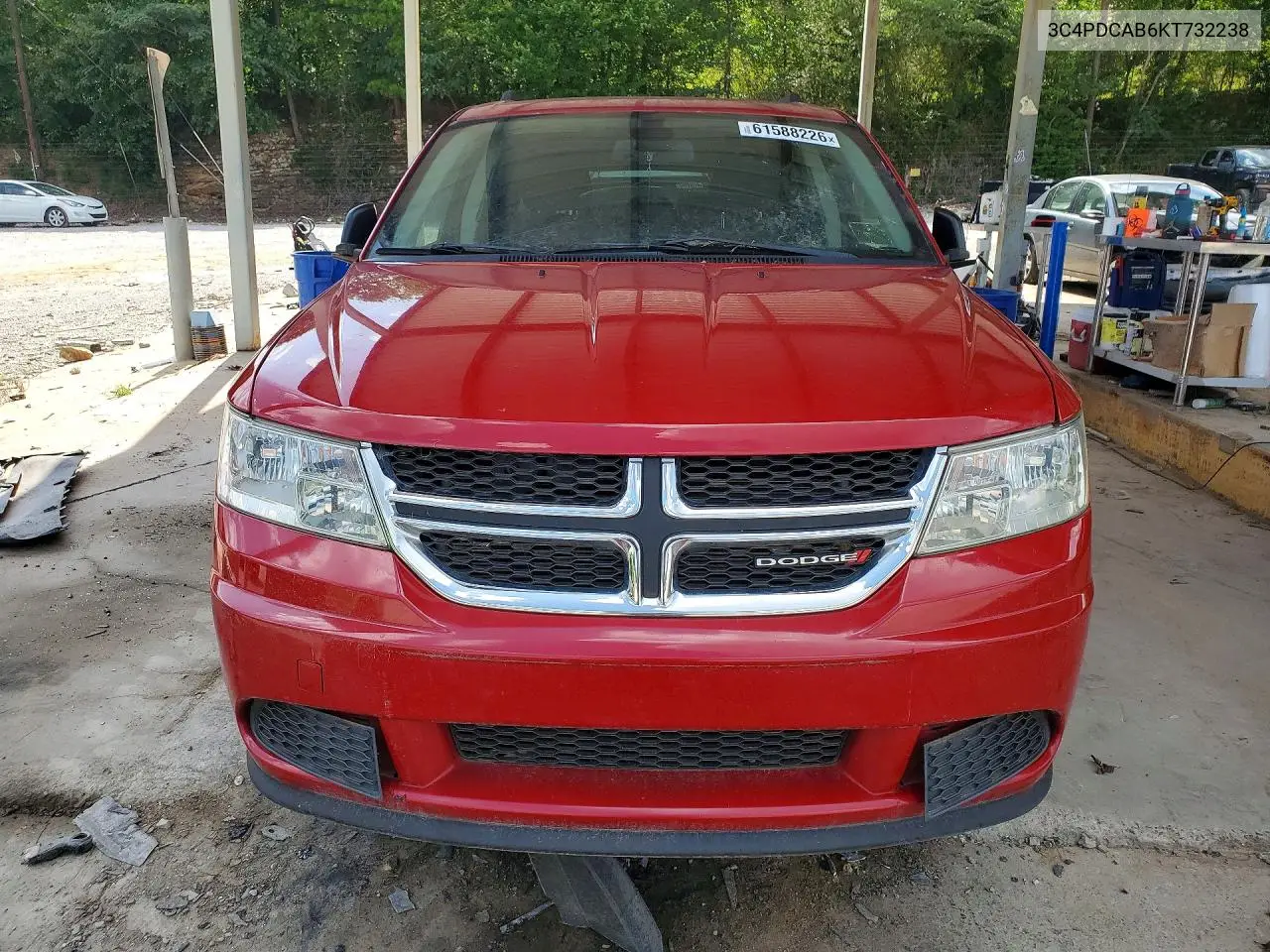 2019 Dodge Journey Se VIN: 3C4PDCAB6KT732238 Lot: 61588226