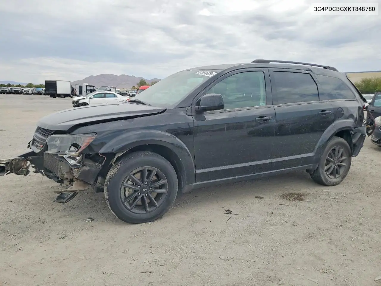 2019 Dodge Journey Se VIN: 3C4PDCBGXKT848780 Lot: 61616836