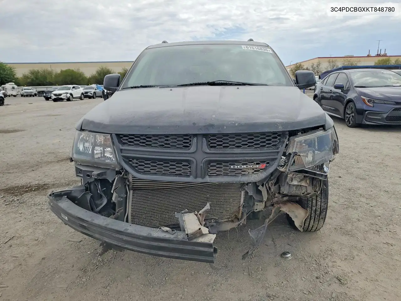 2019 Dodge Journey Se VIN: 3C4PDCBGXKT848780 Lot: 61616836