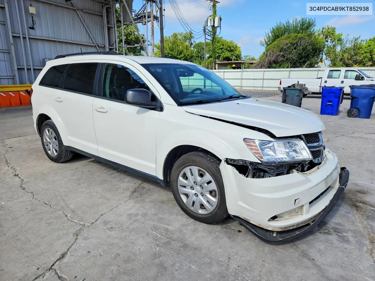 3C4PDCAB9KT852938 2019 Dodge Journey Se