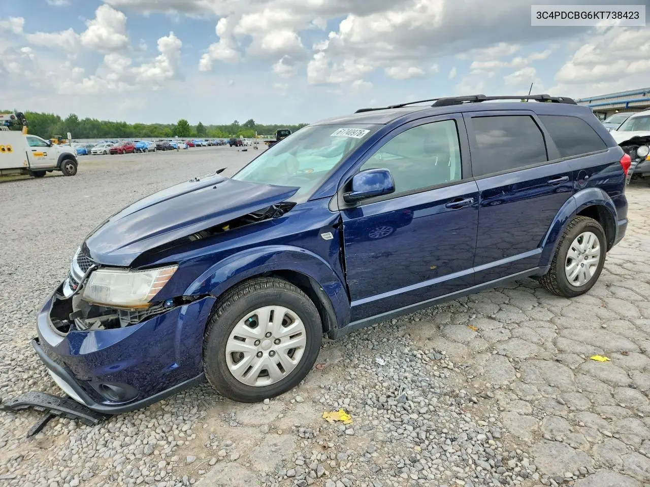 2019 Dodge Journey Se VIN: 3C4PDCBG6KT738423 Lot: 61740976