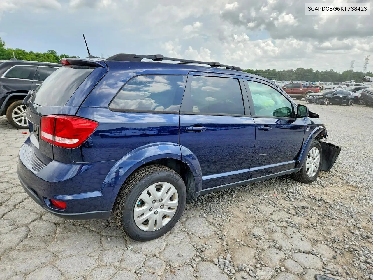 2019 Dodge Journey Se VIN: 3C4PDCBG6KT738423 Lot: 61740976