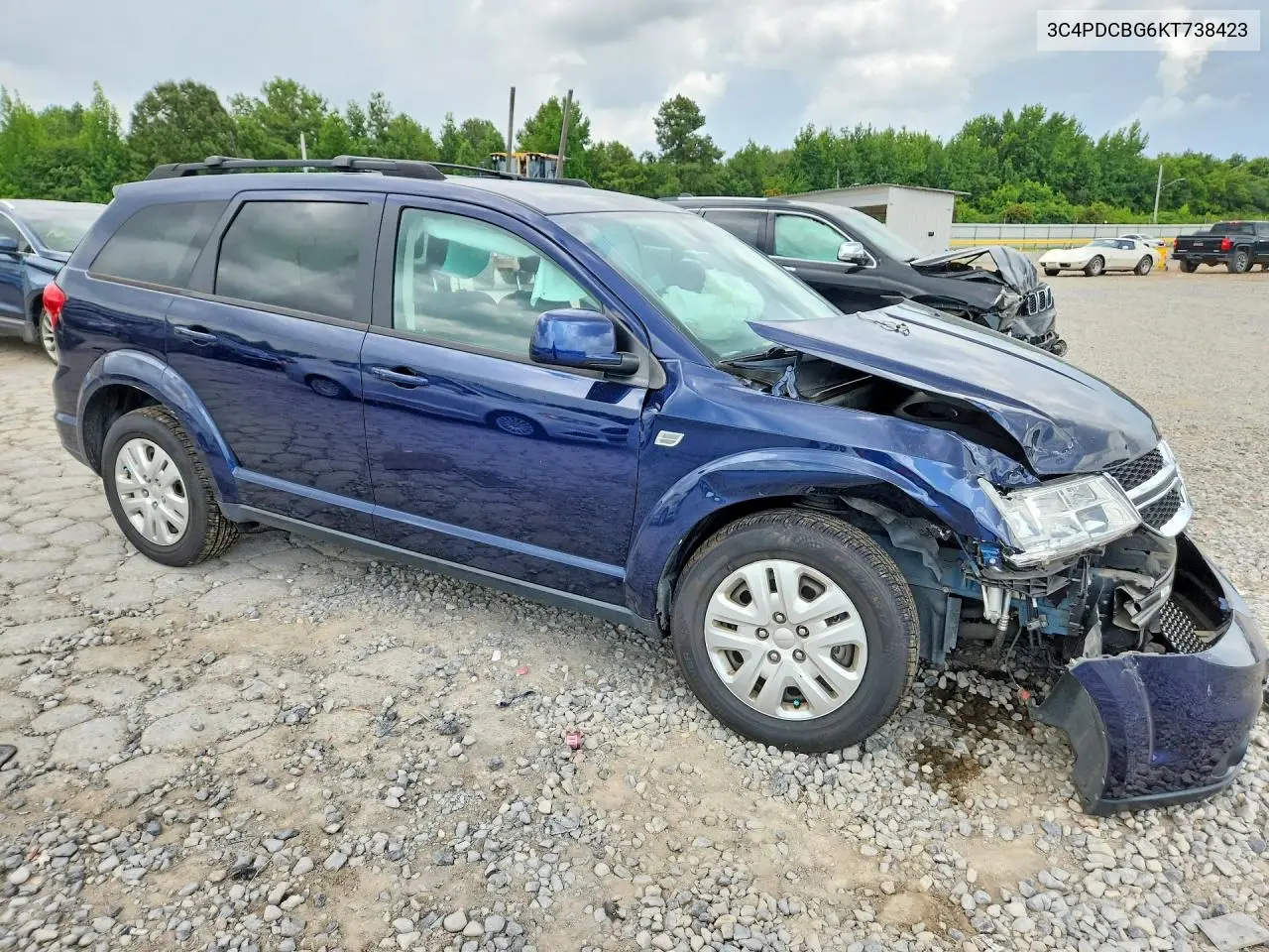 2019 Dodge Journey Se VIN: 3C4PDCBG6KT738423 Lot: 61740976