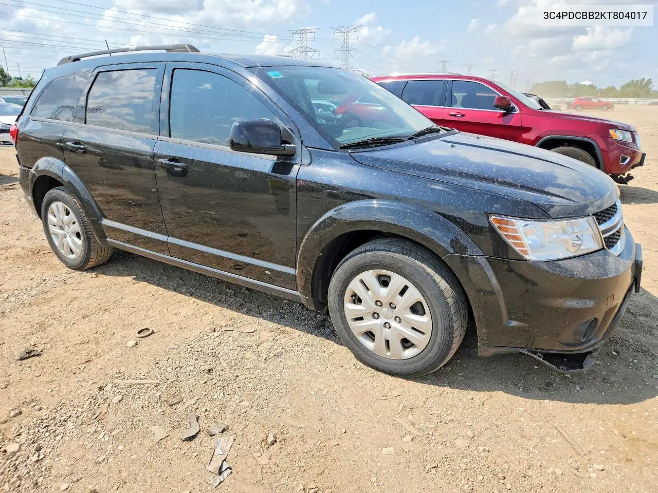 2019 Dodge Journey VIN: 3C4PDCBB2KT804017 Lot: 61909456