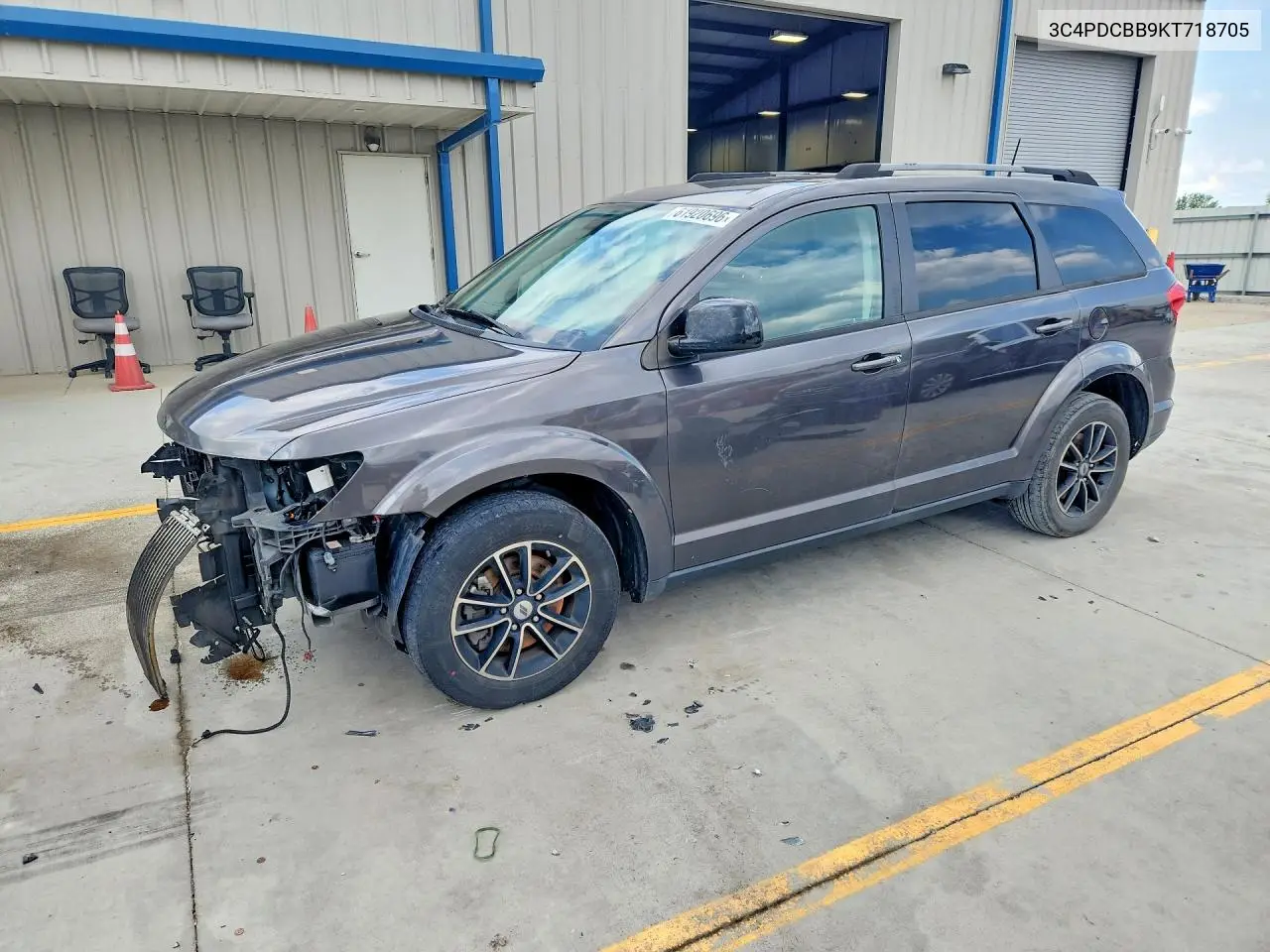 2019 Dodge Journey Se VIN: 3C4PDCBB9KT718705 Lot: 61920696