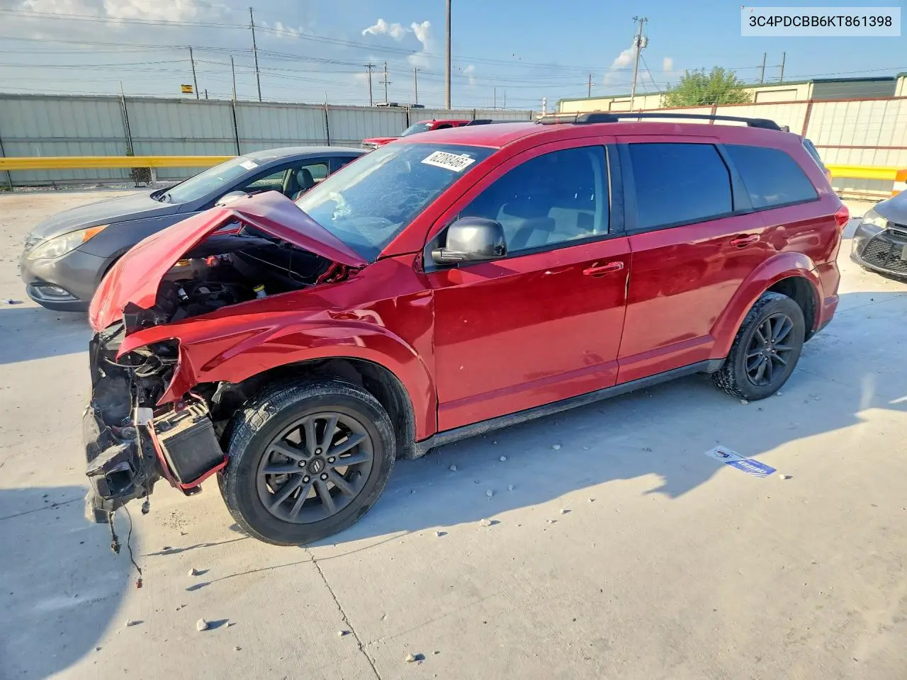 2019 Dodge Journey VIN: 3C4PDCBB6KT861398 Lot: 62288466