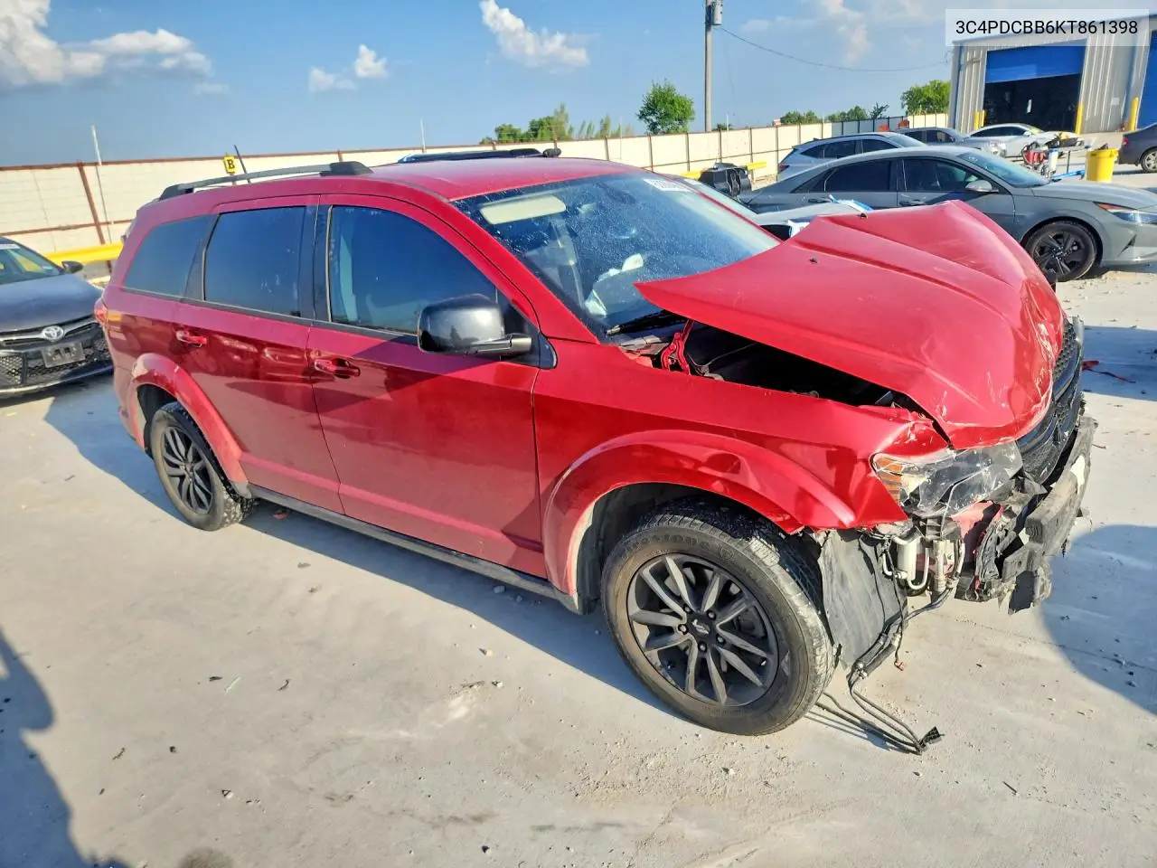 2019 Dodge Journey VIN: 3C4PDCBB6KT861398 Lot: 62288466