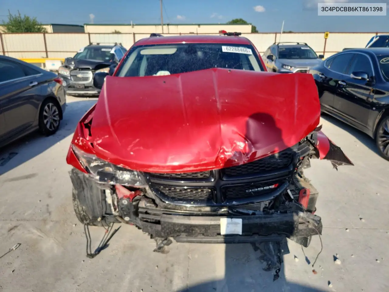 2019 Dodge Journey VIN: 3C4PDCBB6KT861398 Lot: 62288466