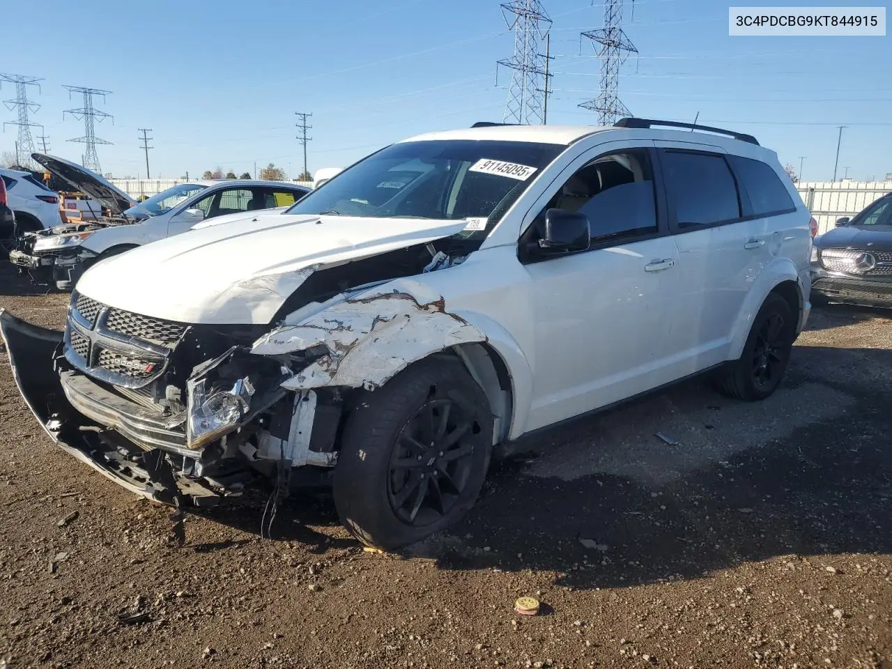 3C4PDCBG9KT844915 2019 Dodge Journey Se