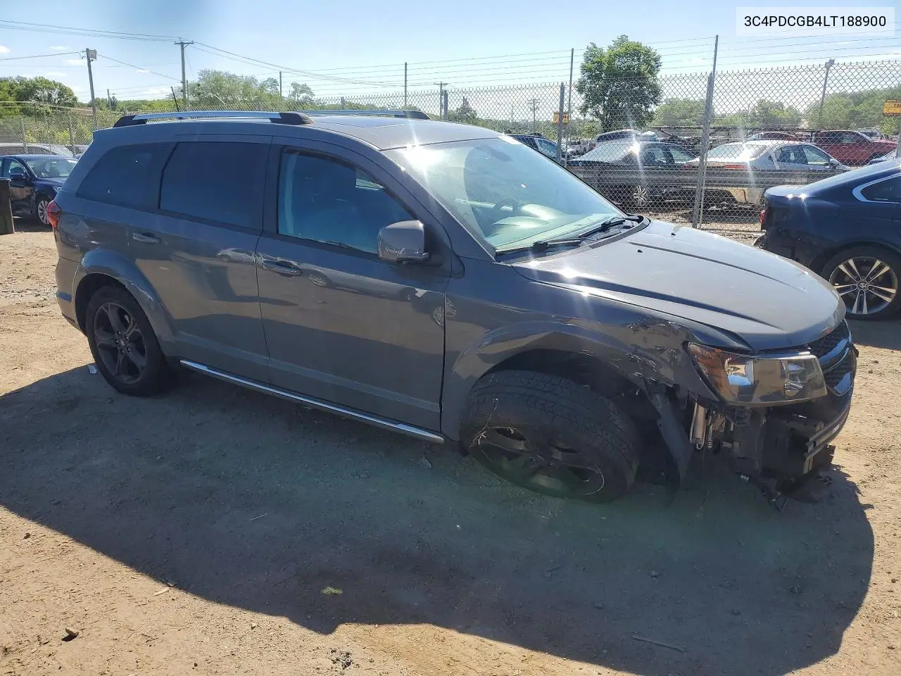 2020 Dodge Journey Crossroad VIN: 3C4PDCGB4LT188900 Lot: 57467176