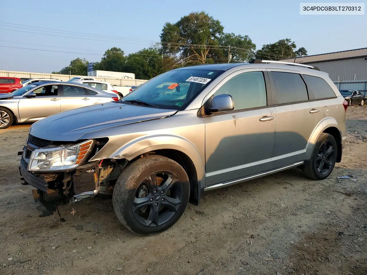 2020 Dodge Journey Crossroad VIN: 3C4PDCGB3LT270312 Lot: 61487326