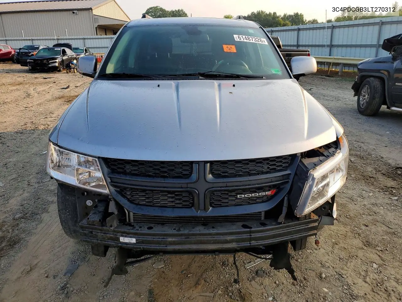2020 Dodge Journey Crossroad VIN: 3C4PDCGB3LT270312 Lot: 61487326