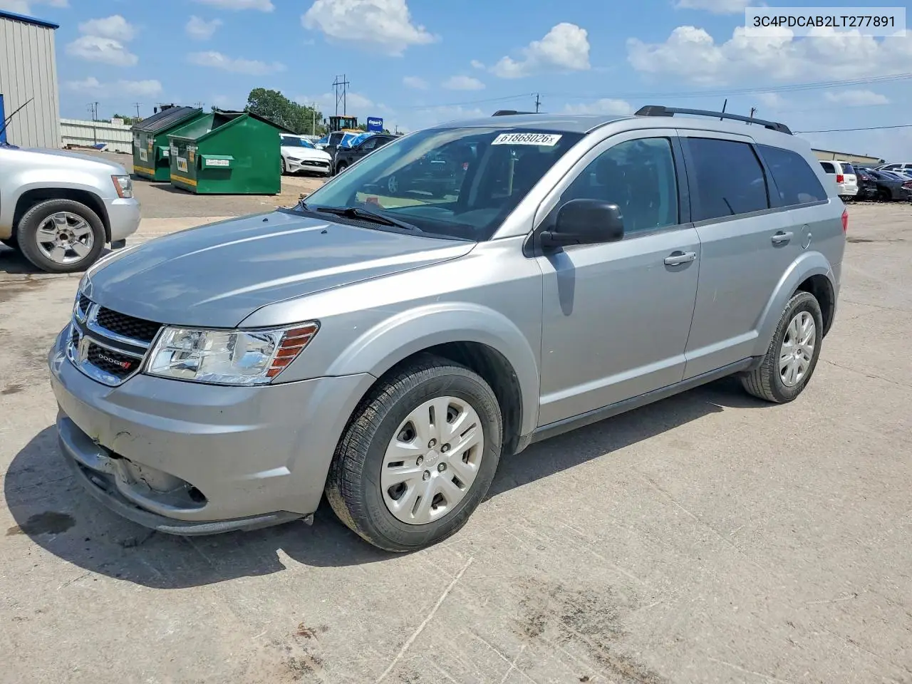 2020 Dodge Journey Se VIN: 3C4PDCAB2LT277891 Lot: 61868026