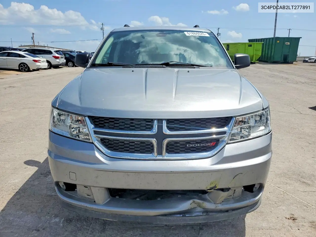 2020 Dodge Journey Se VIN: 3C4PDCAB2LT277891 Lot: 61868026