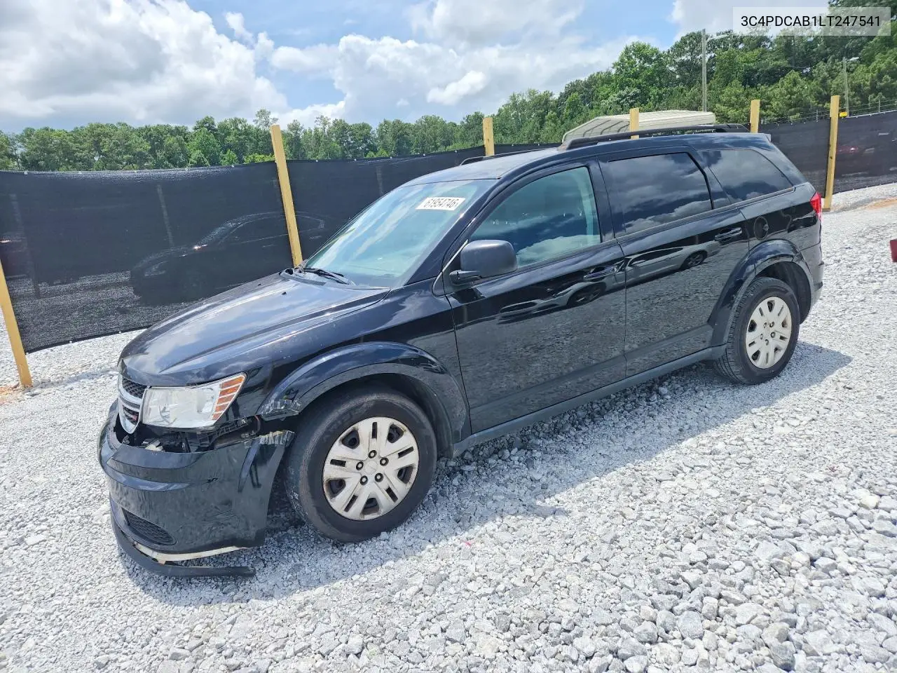 2020 Dodge Journey Se VIN: 3C4PDCAB1LT247541 Lot: 61954746