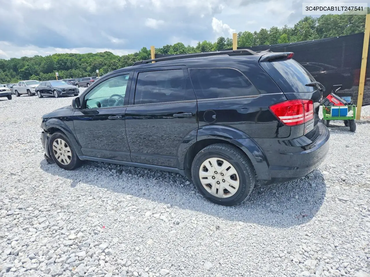 2020 Dodge Journey Se VIN: 3C4PDCAB1LT247541 Lot: 61954746