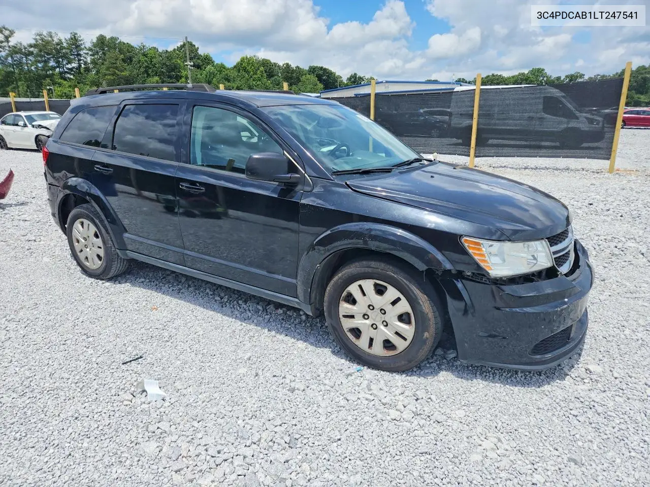 2020 Dodge Journey Se VIN: 3C4PDCAB1LT247541 Lot: 61954746