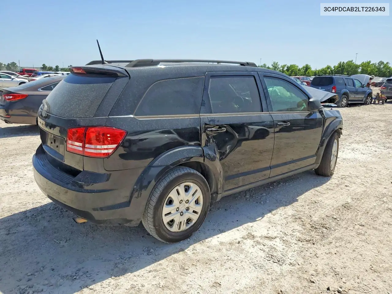 2020 Dodge Journey Se VIN: 3C4PDCAB2LT226343 Lot: 62057756