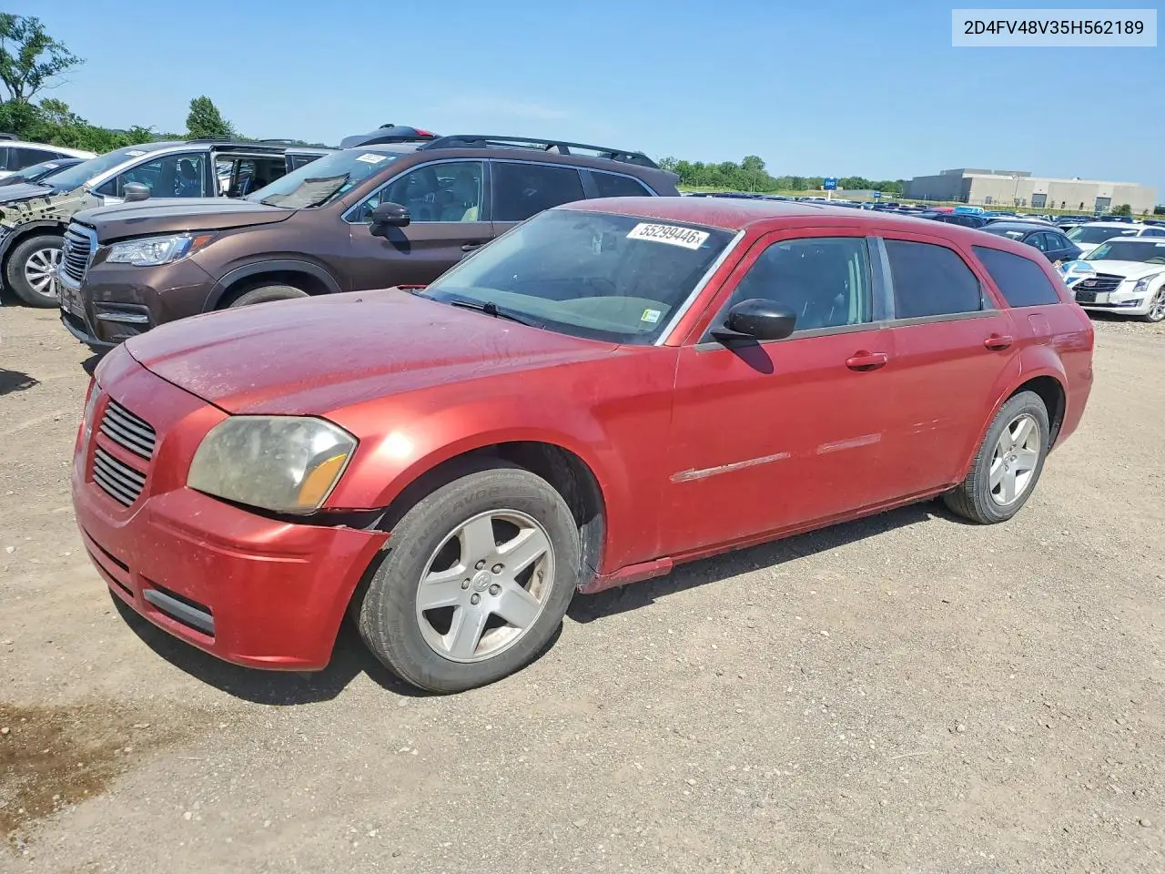 2005 Dodge Magnum Sxt VIN: 2D4FV48V35H562189 Lot: 55299446