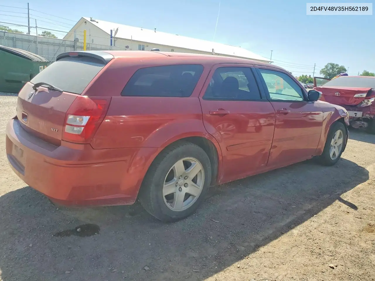 2005 Dodge Magnum Sxt VIN: 2D4FV48V35H562189 Lot: 55299446