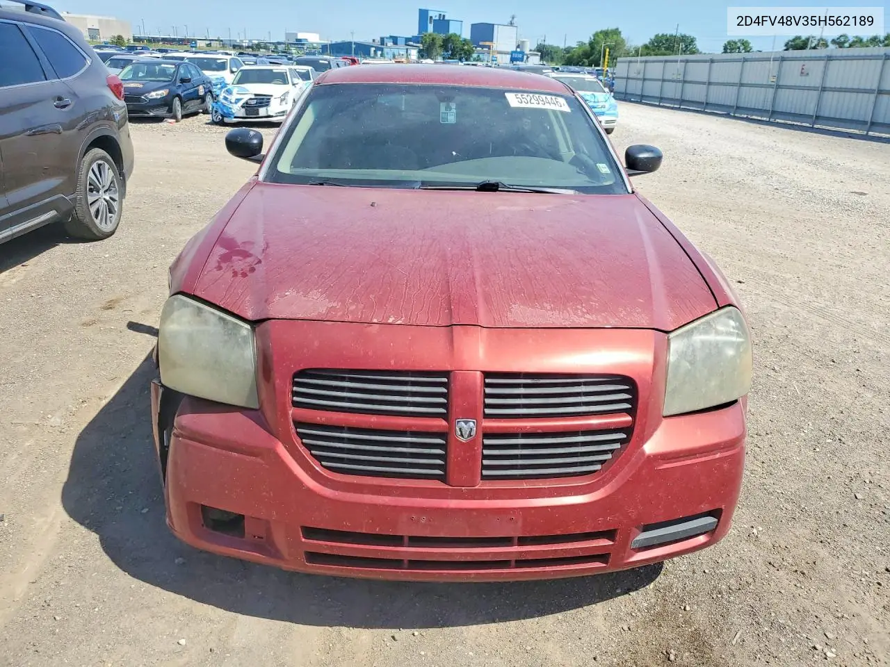 2005 Dodge Magnum Sxt VIN: 2D4FV48V35H562189 Lot: 55299446