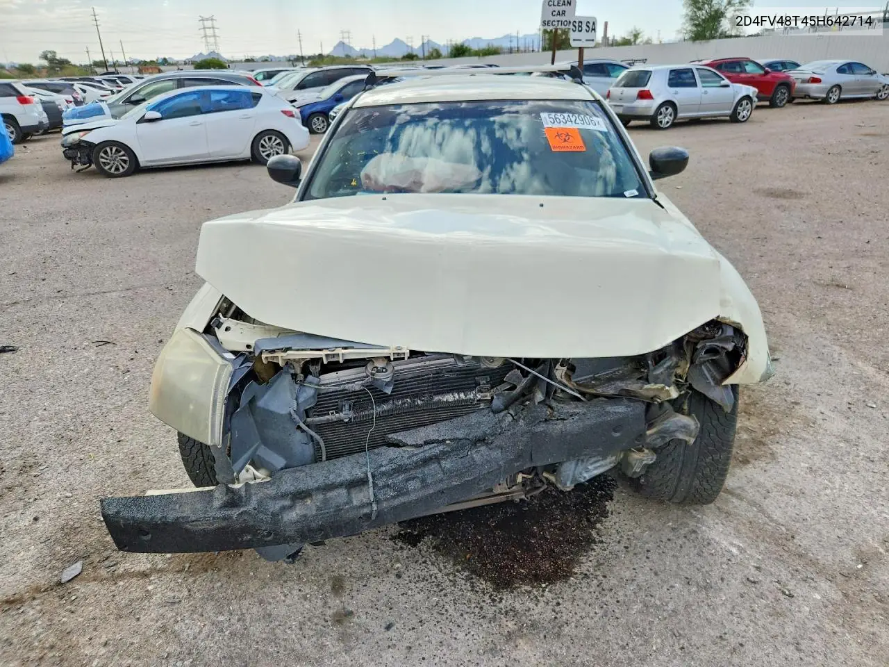 2005 Dodge Magnum Se VIN: 2D4FV48T45H642714 Lot: 56342906