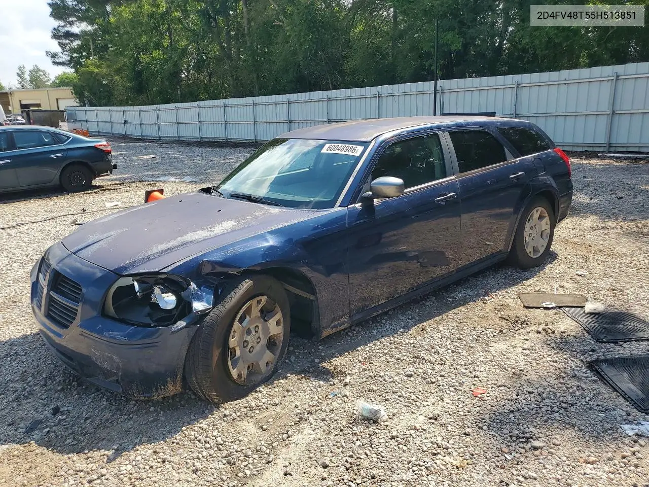 2005 Dodge Magnum Se VIN: 2D4FV48T55H513851 Lot: 60048986