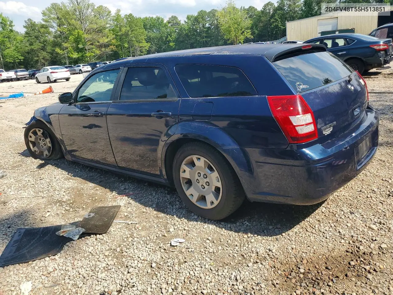 2005 Dodge Magnum Se VIN: 2D4FV48T55H513851 Lot: 60048986