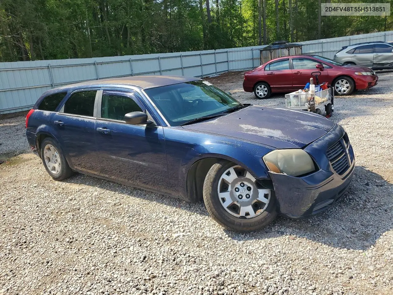 2005 Dodge Magnum Se VIN: 2D4FV48T55H513851 Lot: 60048986