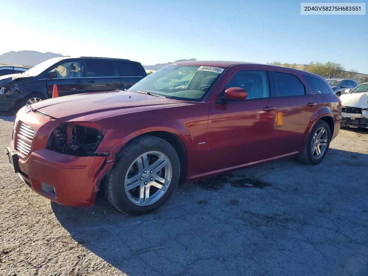 2005 Dodge Magnum R/T VIN: 2D4GV58275H683551 Lot: 60682996