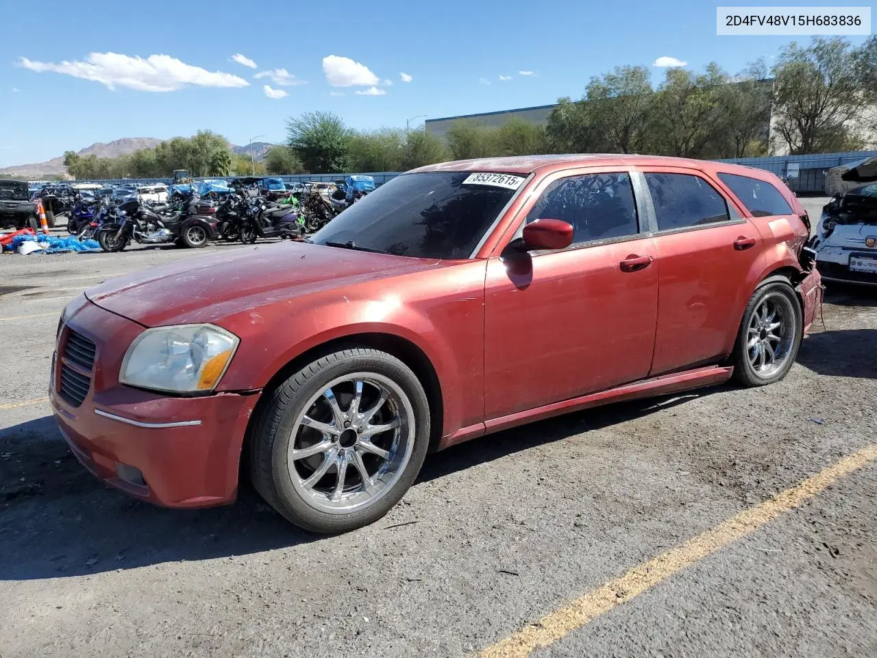 2005 Dodge Magnum Sxt VIN: 2D4FV48V15H683836 Lot: 85372615
