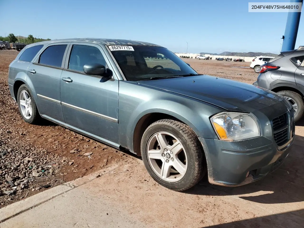 2005 Dodge Magnum Sxt VIN: 2D4FV48V75H648010 Lot: 86297715