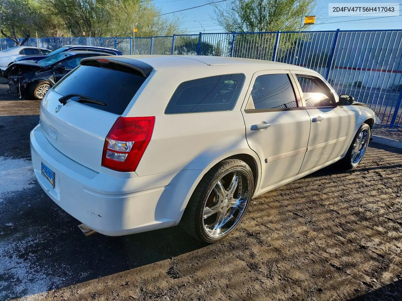 2006 Dodge Magnum Se VIN: 2D4FV47T56H417043 Lot: 58476576