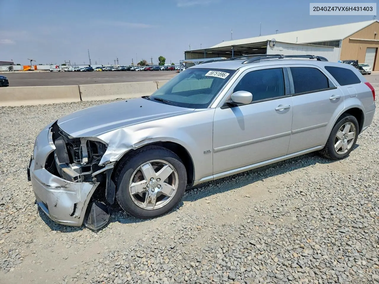 2006 Dodge Magnum Sxt VIN: 2D4GZ47VX6H431403 Lot: 58751896