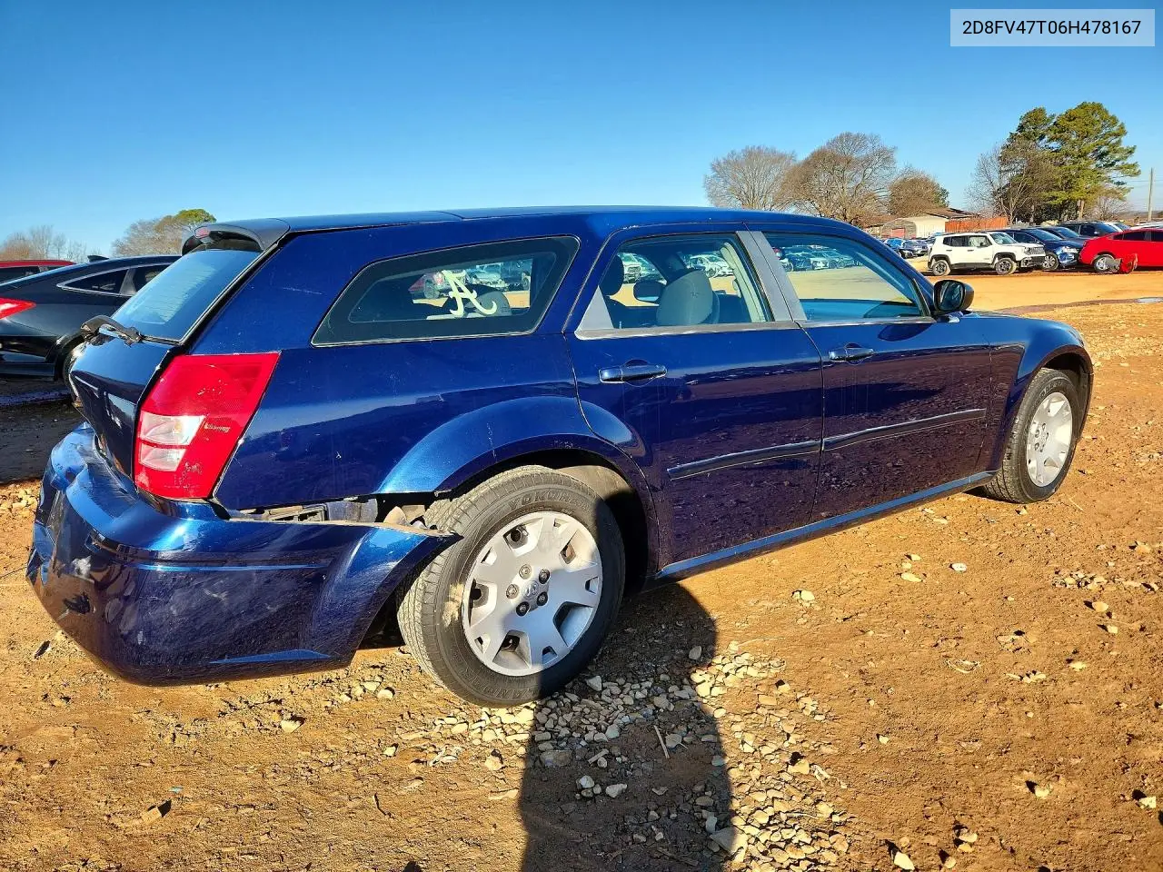2006 Dodge Magnum VIN: 2D8FV47T06H478167 Lot: 76451535