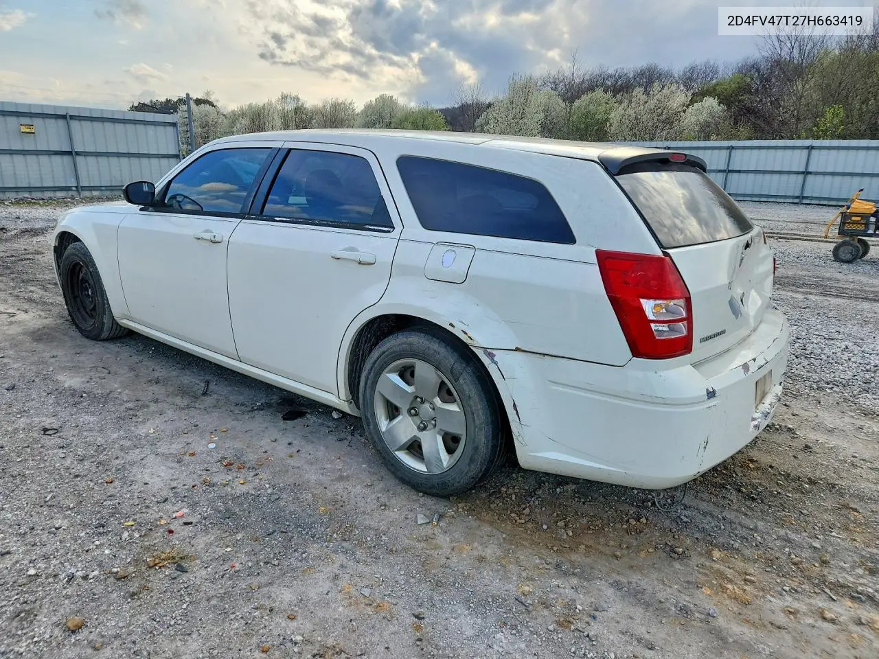 2007 Dodge Magnum Se VIN: 2D4FV47T27H663419 Lot: 41979266