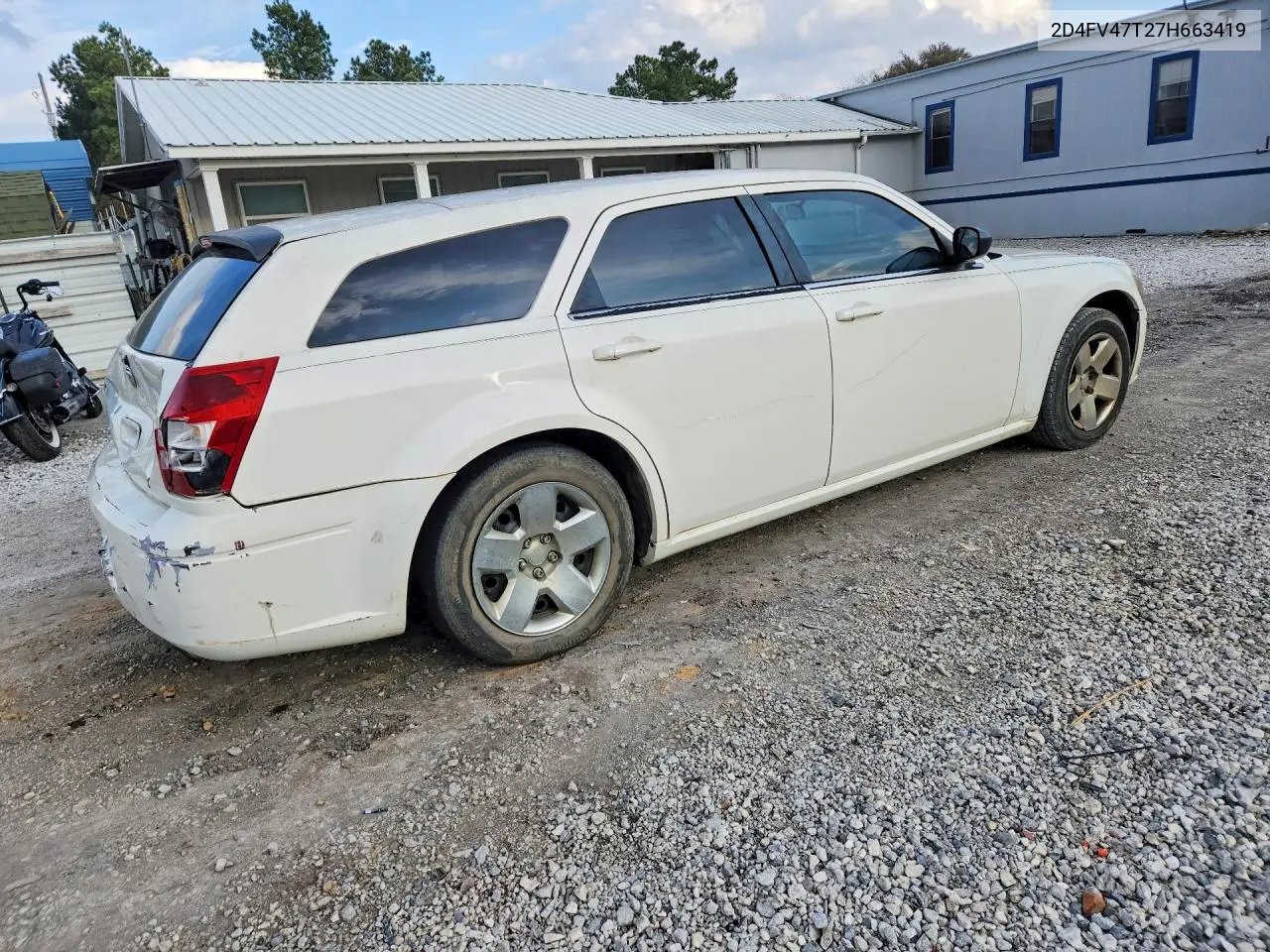 2007 Dodge Magnum Se VIN: 2D4FV47T27H663419 Lot: 41979266