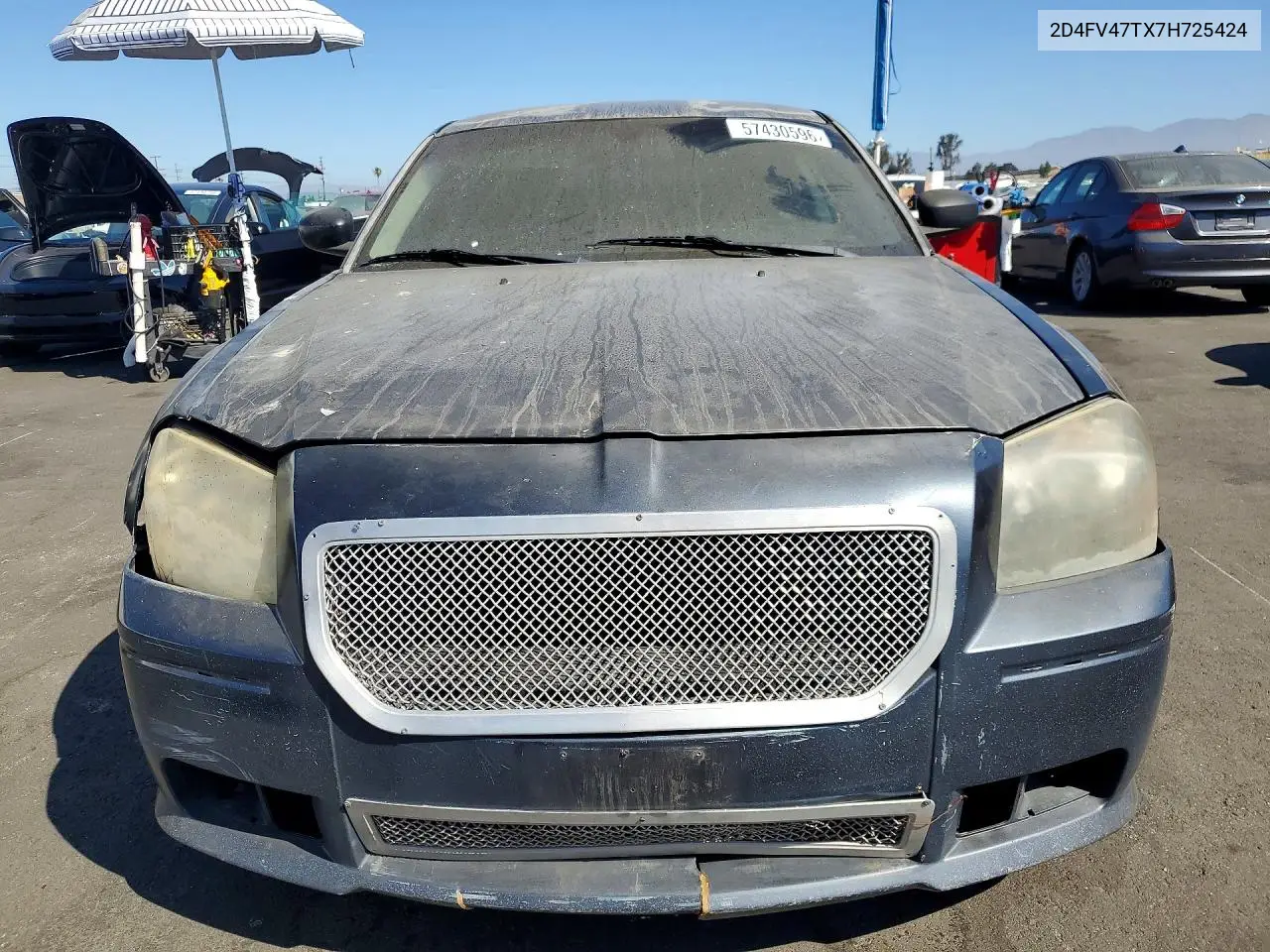 2007 Dodge Magnum Se VIN: 2D4FV47TX7H725424 Lot: 57430596