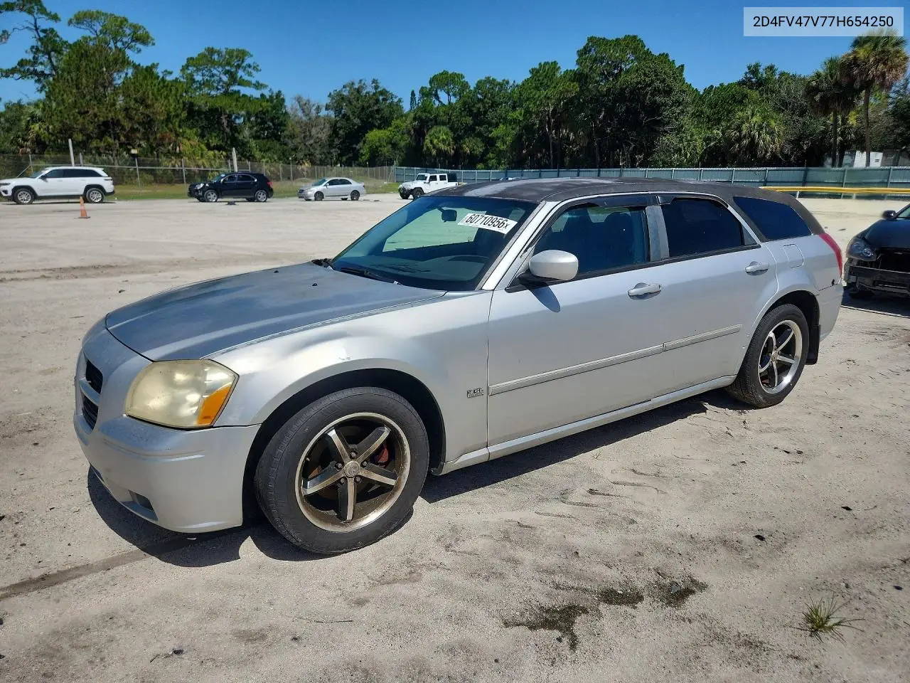 2007 Dodge Magnum Sxt VIN: 2D4FV47V77H654250 Lot: 60710956