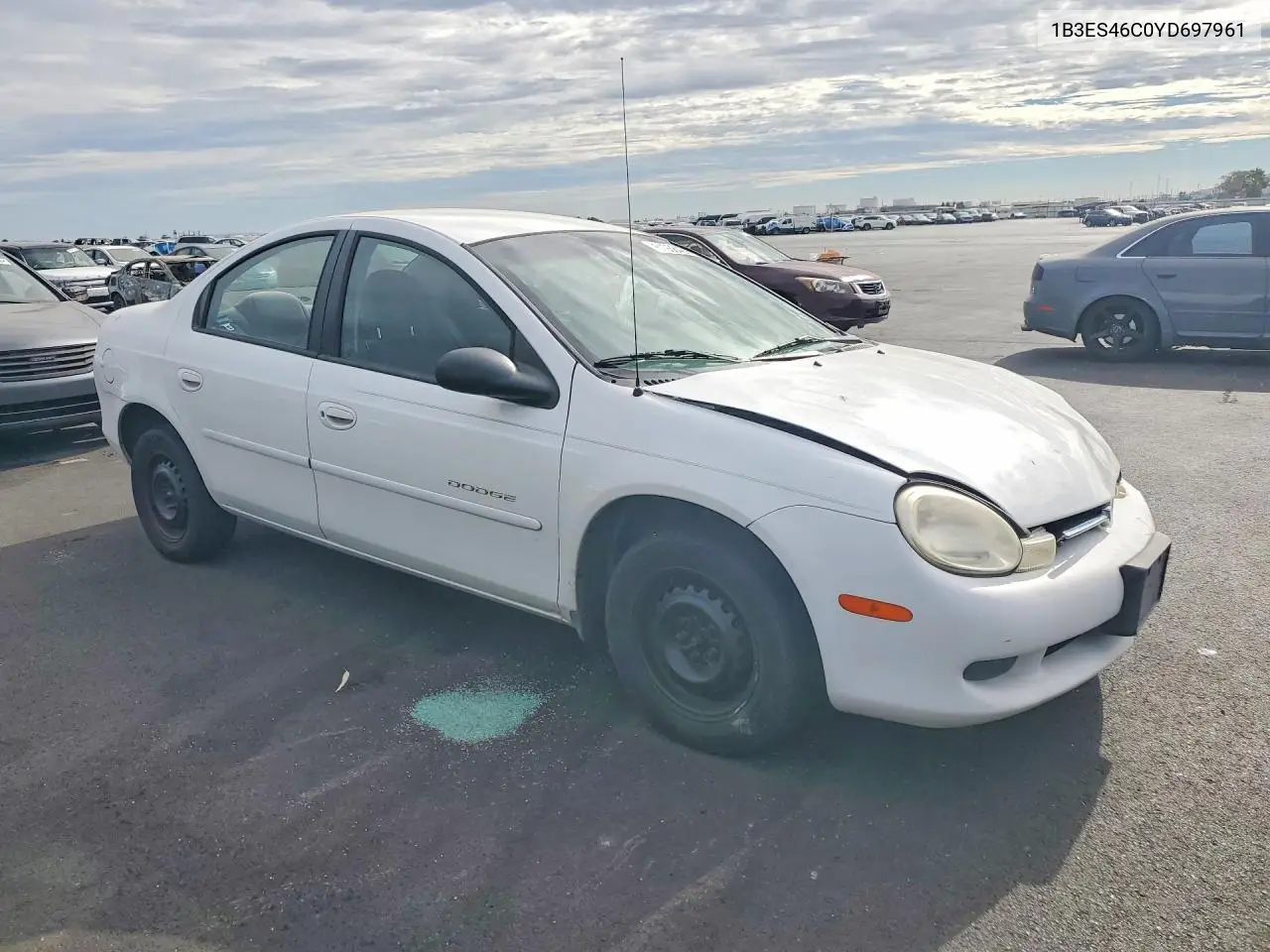 2000 Dodge Neon Base VIN: 1B3ES46C0YD697961 Lot: 61938426