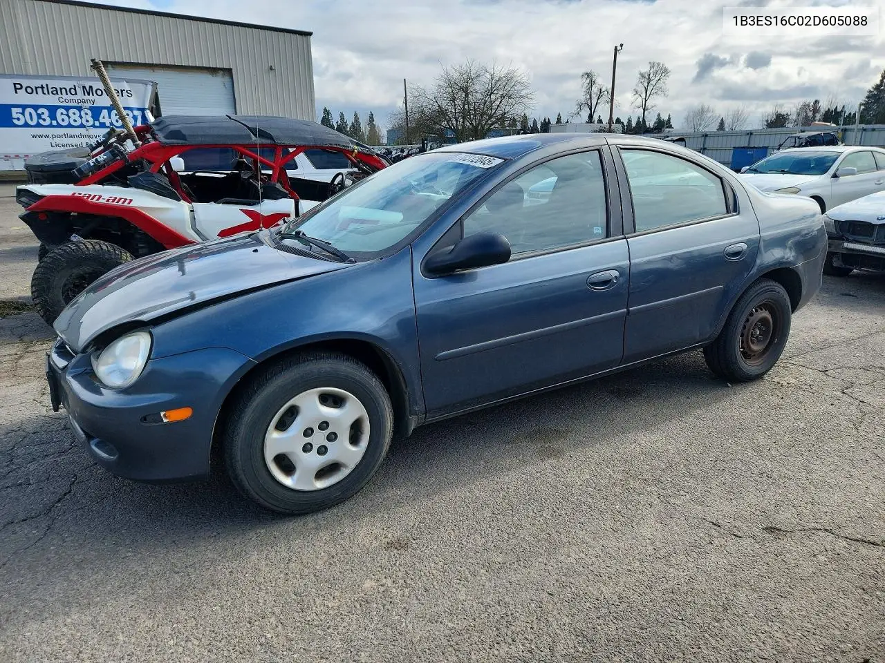 2002 Dodge Neon S VIN: 1B3ES16C02D605088 Lot: 78312045