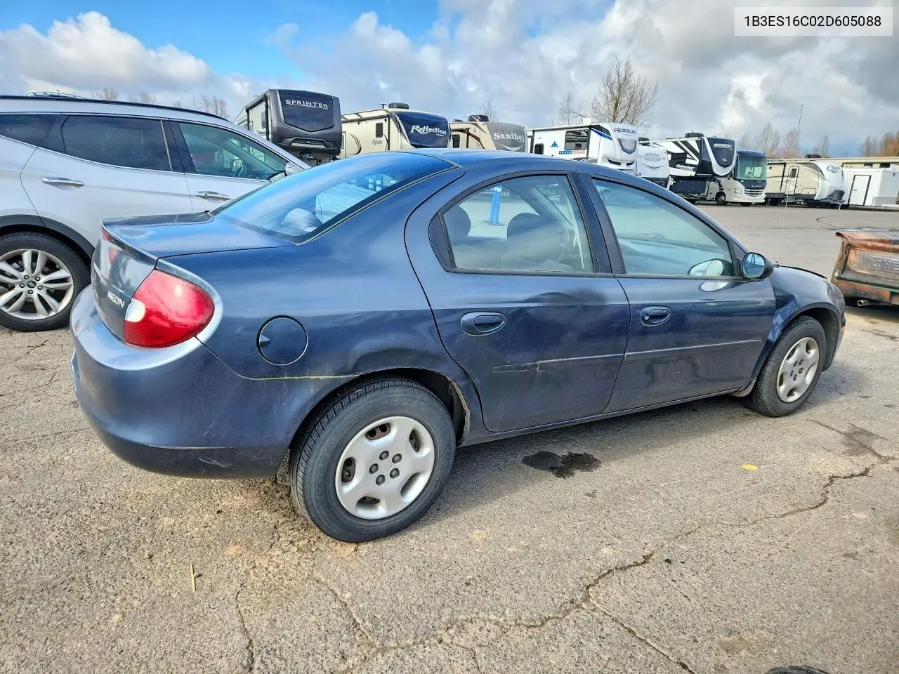 2002 Dodge Neon S VIN: 1B3ES16C02D605088 Lot: 78312045