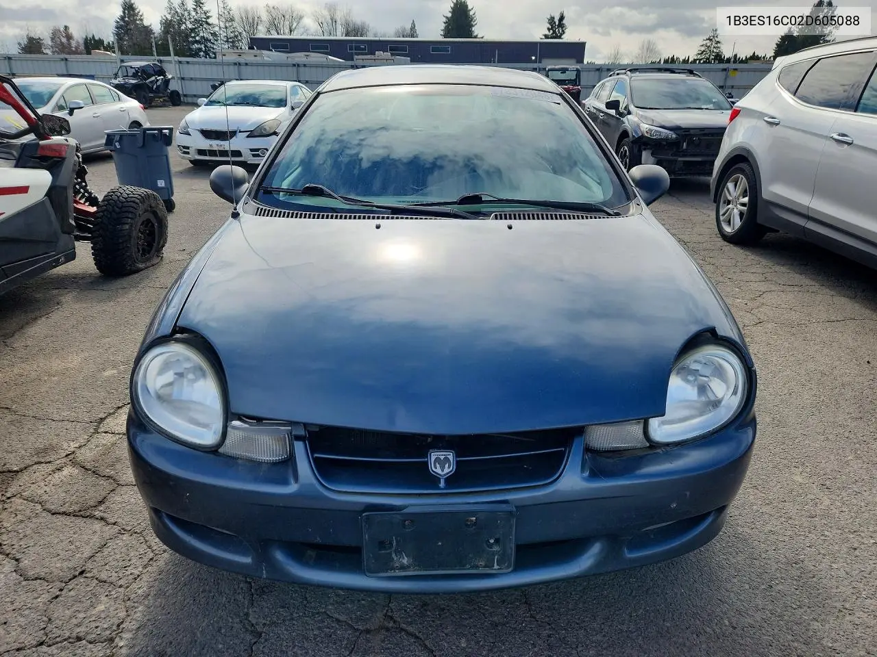 2002 Dodge Neon S VIN: 1B3ES16C02D605088 Lot: 78312045