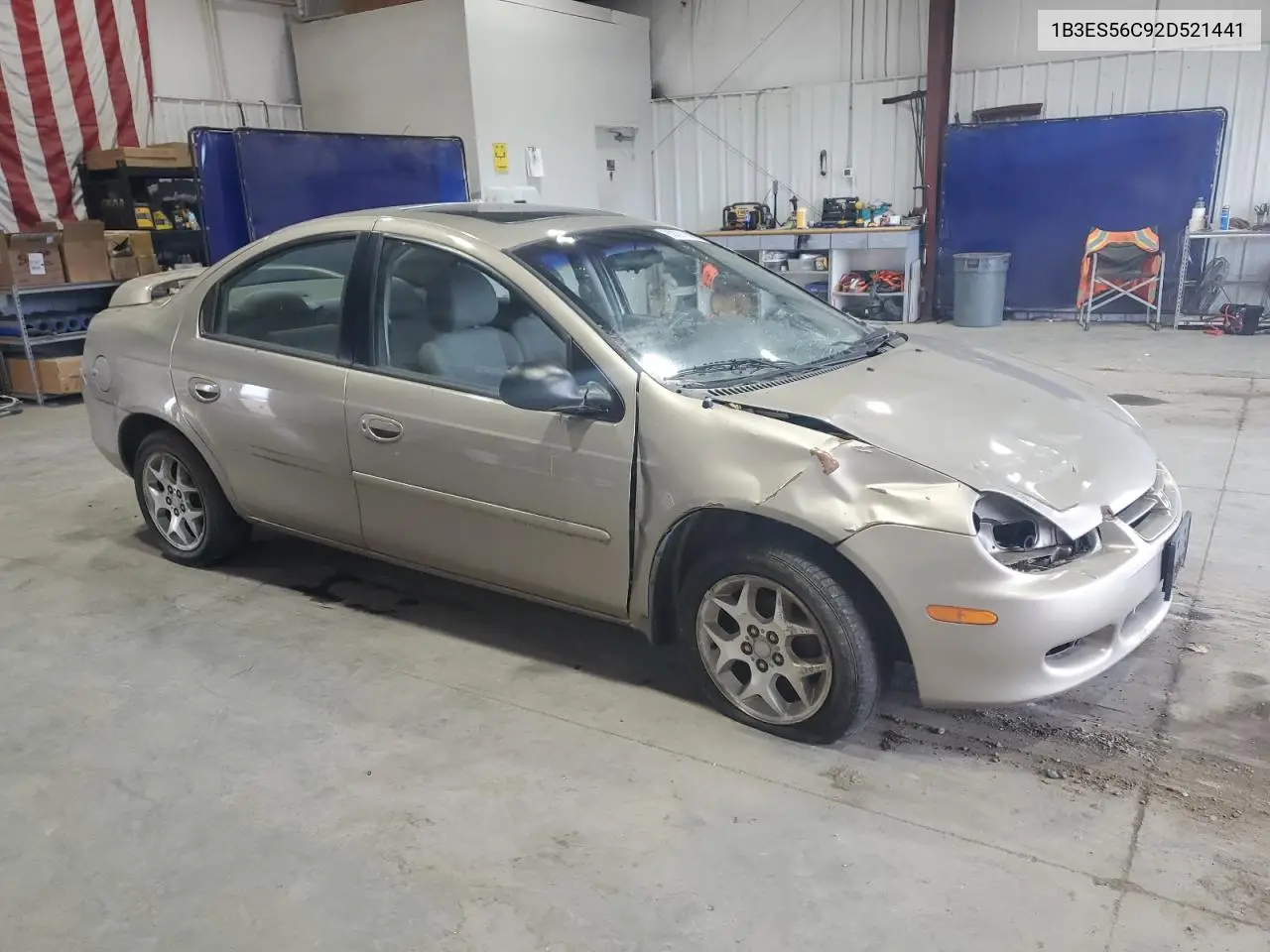 2002 Dodge Neon Es VIN: 1B3ES56C92D521441 Lot: 80201885
