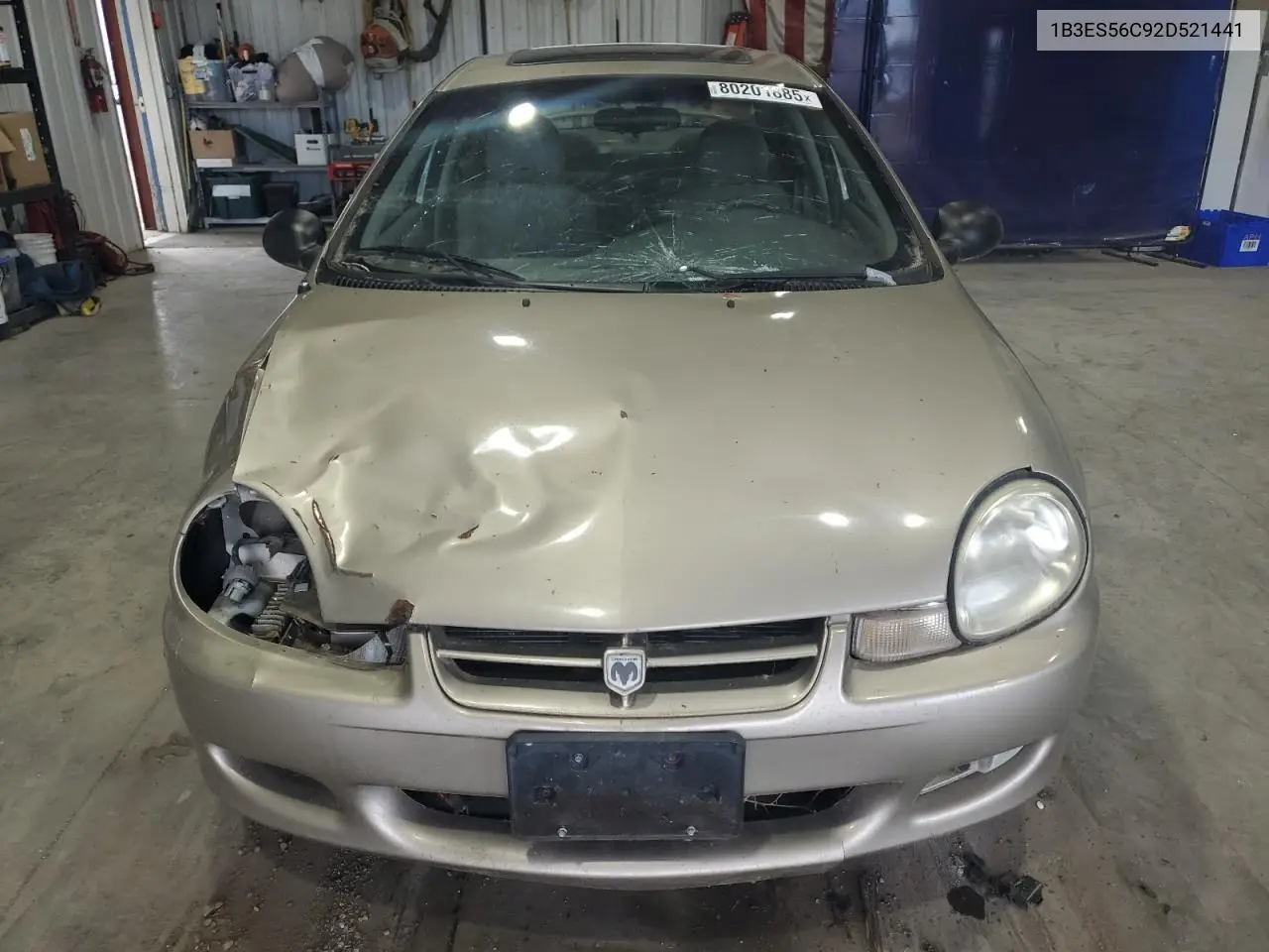 2002 Dodge Neon Es VIN: 1B3ES56C92D521441 Lot: 80201885