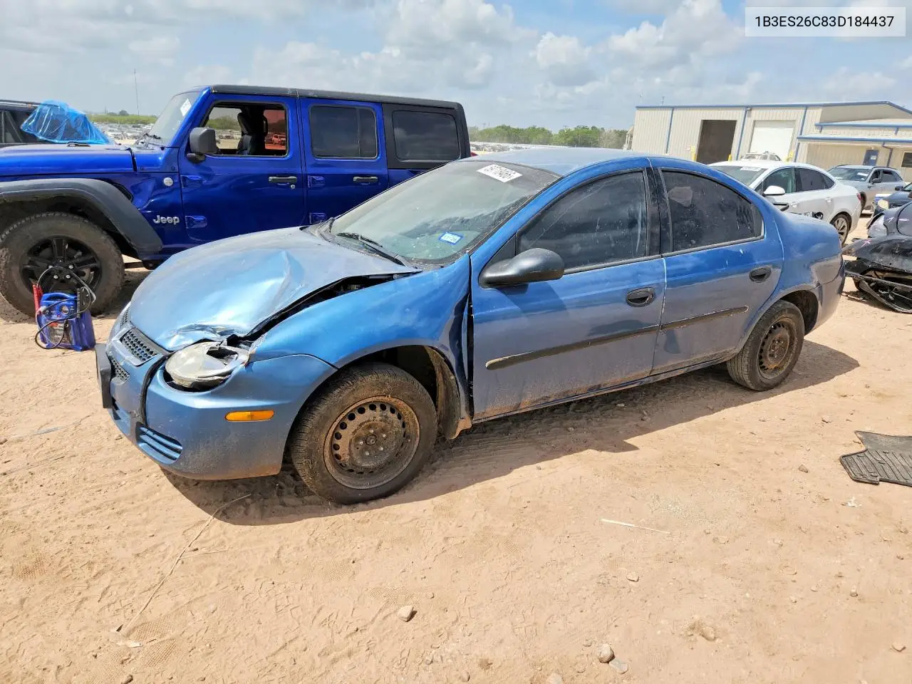 2003 Dodge Neon VIN: 1B3ES26C83D184437 Lot: 59718466