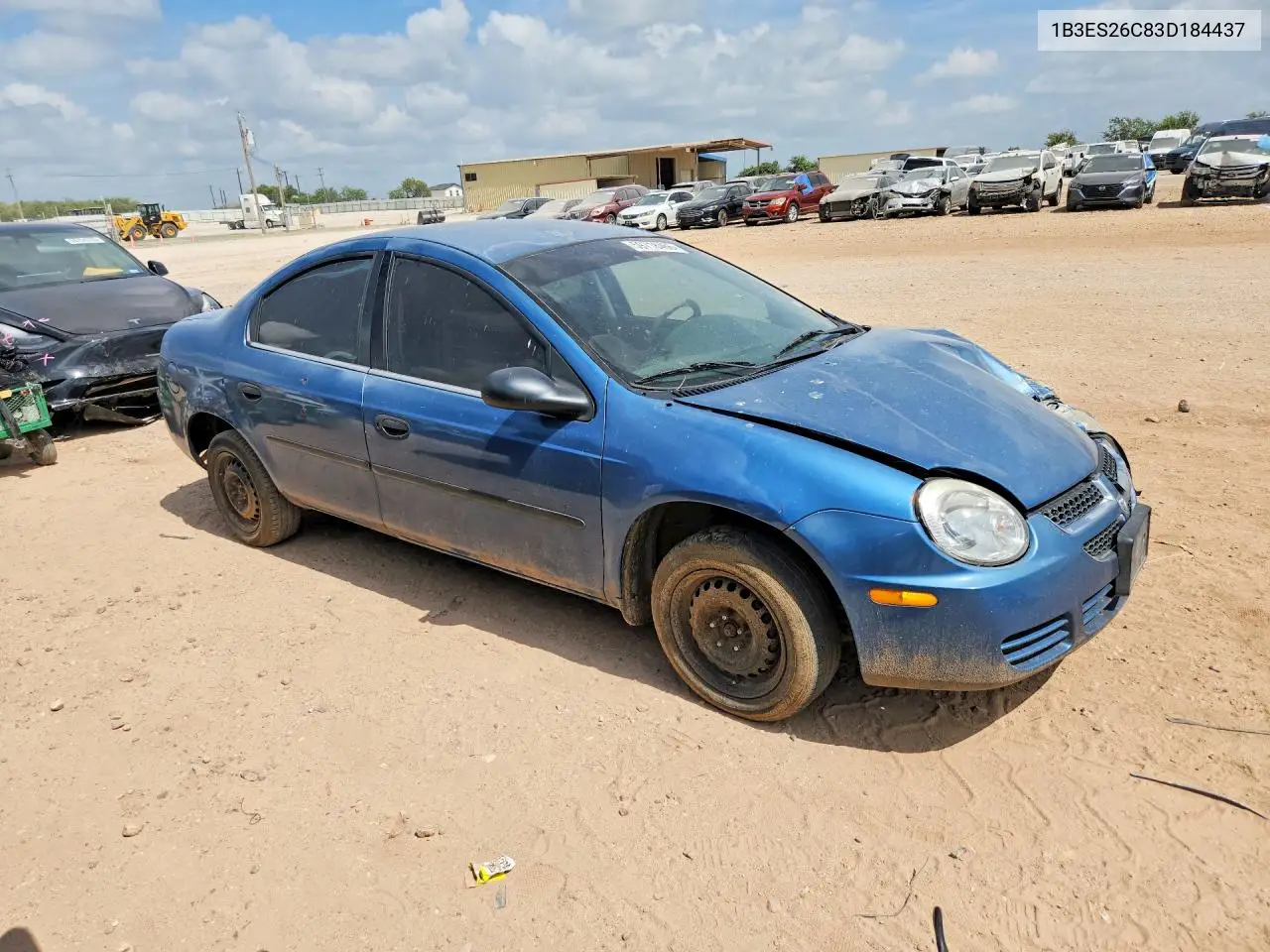 2003 Dodge Neon VIN: 1B3ES26C83D184437 Lot: 59718466