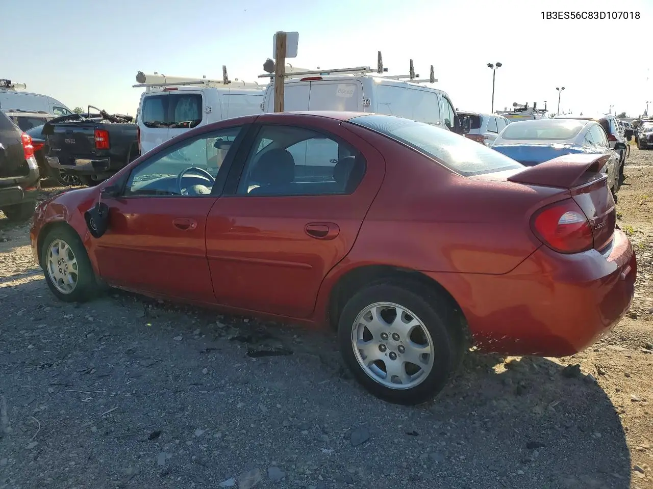 2003 Dodge Neon Sxt VIN: 1B3ES56C83D107018 Lot: 60461066